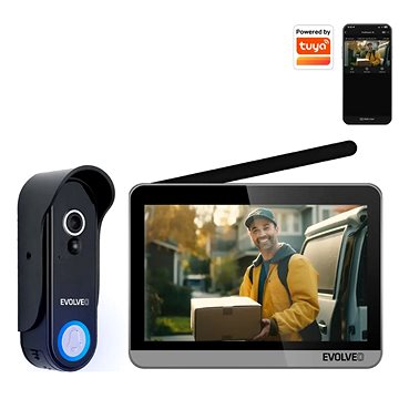 

EVOLVEO DoorPhone W7, stříbrný monitor