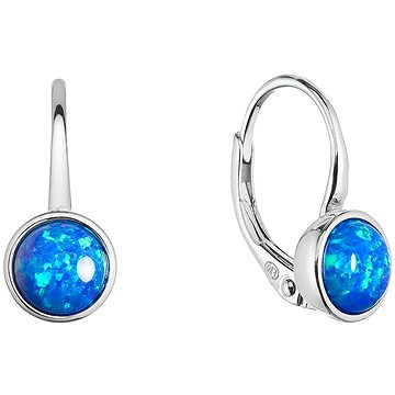 

EVOLUTION GROUP 11467.3 blue synt. opal ag náušnice 6 mm (AG 925 / 1000; 1 g)