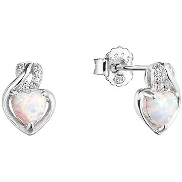 

EVOLUTION GROUP 11469.1 white synt. opal ag náušnice (AG 925 / 1000; 1 g)