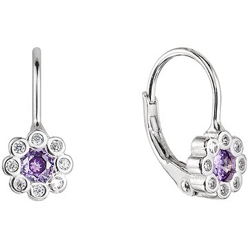 

EVOLUTION GROUP 11476.3 violet zircon ag náušnice (AG 925 / 1000; 1 g)