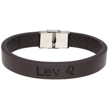 

Ewena Kožený náramek hnědý se znamením Lev