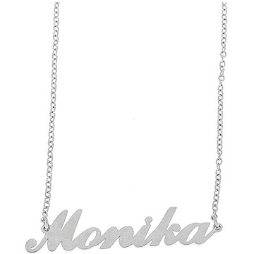 

Ewena Řetízek z oceli se jménem Monika stříbrný