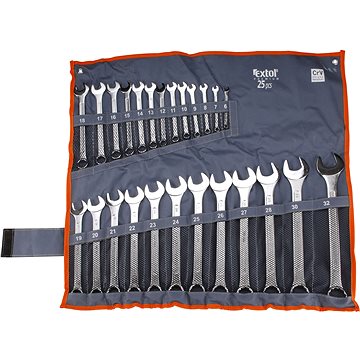

EXTOL PREMIUM klíče očkoploché, 6-32mm, CrV, 6334