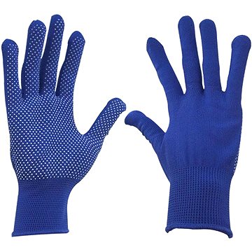 

EXTOL CRAFT Rukavice z polyesteru s PVC terčíky na dlani, velikost 8"