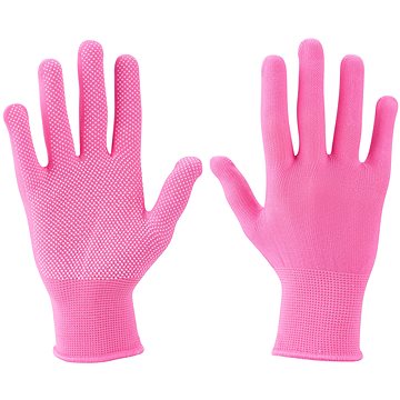 

EXTOL LADY Rukavice z polyesteru s PVC terčíky na dlani, velikost 7"