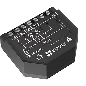 

EZVIZ Chytrý spínací Wi-Fi modul T36-R100-WM (2ch, měření spotřeby)
