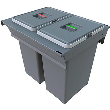

Elletipi SQUARE 2.0 vestavný výsuvný koš 24+24 l