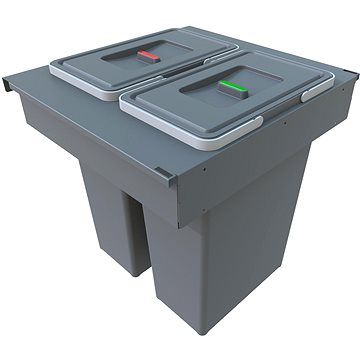 

Elletipi SQUARE 2.0 vestavný výsuvný koš 35+35 l