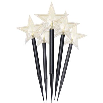 

EMOS LED vánoční zapichovací hvězdy, 30 cm, venkovní i vnitřní, teplá bílá, časovač