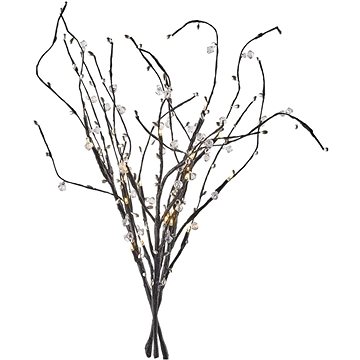 

EMOS LED větvička s perlami, 60 cm, 3x AA, vnitřní, teplá bílá, časovač