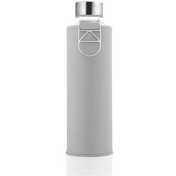 

EQUA skleněná láhev s obalem z umělé kůže Mismatch Grey Dove 750 ml