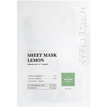 

Village 11 Factory Active Clean plátýnková maska s citrónem 23 g