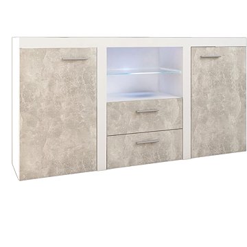 

FALCO Komoda Rizo 2D2S bílá/beton