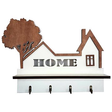 

Falixen - Věšák na klíče "Home" hnědý