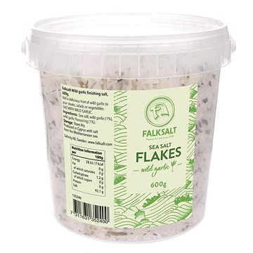 

Falksalt Mořská vločková sůl česneková, 600 g