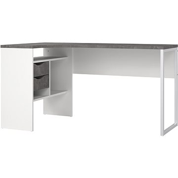 FALCO Psací stůl Felix 118, bílý / beton