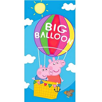

FARO Dětská osuška 70 × 140 cm, Prasátko Peppa balón