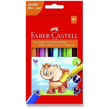 

FABER-CASTELL Extra JUMBO 12 barev