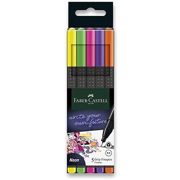 

FABER-CASTELL Grip Neon, 5 barev
