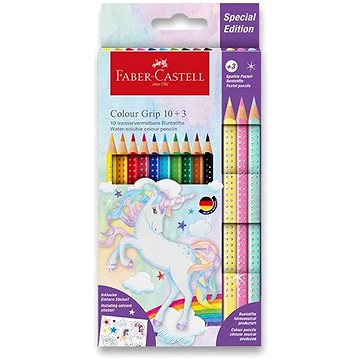FABER-CASTELL Grip Unicorn, 10+3 barvy