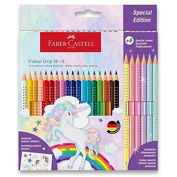 

FABER-CASTELL Grip Unicorn, 24 barev