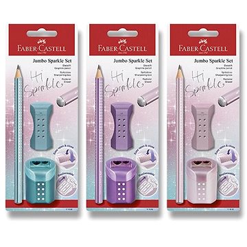 

FABER-CASTELL Sparkle Jumbo B trojhranná, náhodná barva