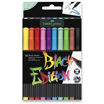 

FABER-CASTELL Black Edition Brush, 10 barev