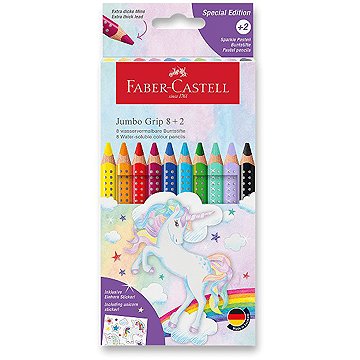 FABER-CASTELL Grip JUMBO Unicorn, 10 barev