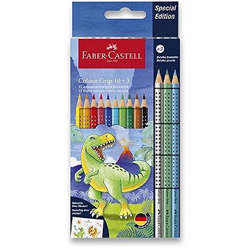 

FABER-CASTELL Grip Dinosaurus, 13 barev