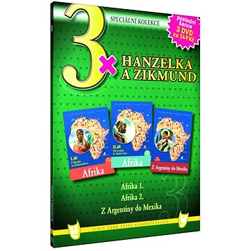 

3 x Hanzelka a Zikmund - Afrika 1,2,Z Argentiny do Mexika - DVD