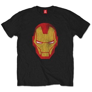 Iron Man - Iron Man - Distressed - velikost  XL - Tričko