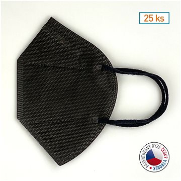 

NANO M.ON Jednorázový nanovlákenný respirátor FFP2 NR černý 25ks