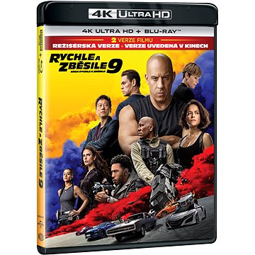 

Rychle a zběsile 9 - původní a režisérská verze - (2 disky) - Blu-ray + 4K