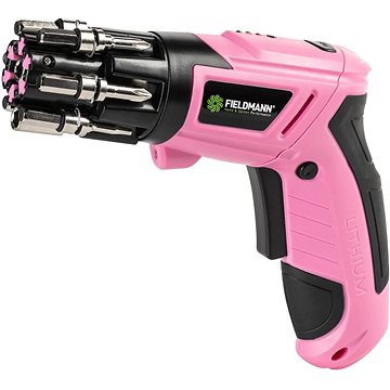 

FIELDMANN Šroubovák AKU 3,6V růžový s bity FDS 10112-A (1x1,3 Ah)