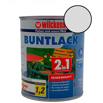 

Wilckens Vodouředitelná univerzální akrylátová matná barva 2 v 1 šedá, WI.12460500050