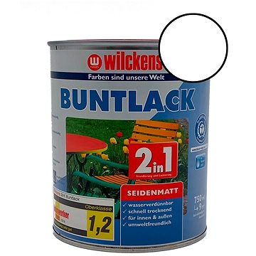 

Wilckens Vodouředitelná univerzální akrylátová matná barva 2 v 1 bílá, WI.12491000050