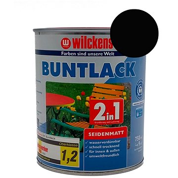 

Wilckens Vodouředitelná univerzální akrylátová matná barva 2 v 1 černá, WI.12490500050