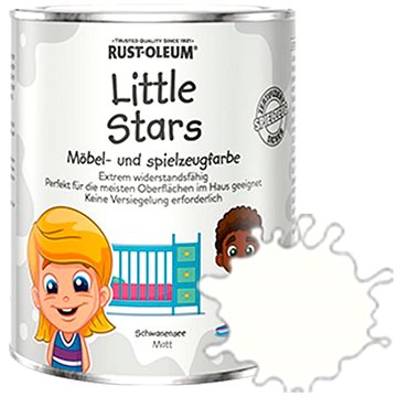 

Rust-Oleum Certifikovaná barva na dětský nábytek a hračky bílá, RO.20001.DE.0.25
