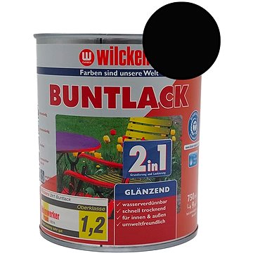 

Wilckens Vodouředitelná univerzální akrylátová lesklá barva 2 v 1 černá, WI.10490500050