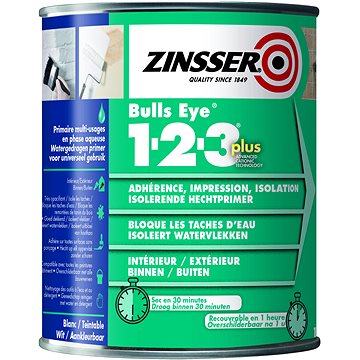 

ZINSSER Výkonný univerzální přilnavostní základní nátěr Bulls Eye 1 - 2 - 3 Plus, RO.858.BE.1