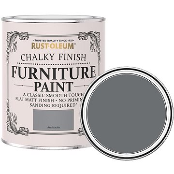 

Rust-Oleum Křídová matná barva na nábytek Chalky Finish Furniture Paint šedá, RO.14011.HU.0.75