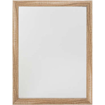 

5five Simply Smart Obdélníkové koupelnové zrcadlo Basic, 34 × 44 cm, béžový rám