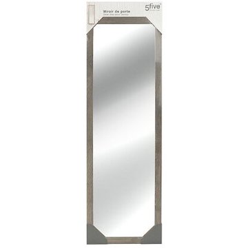 

5five Simply Smart Velké zrcadlo k zavěšení na dveře, 109 × 35 × 2 cm, šedý rám