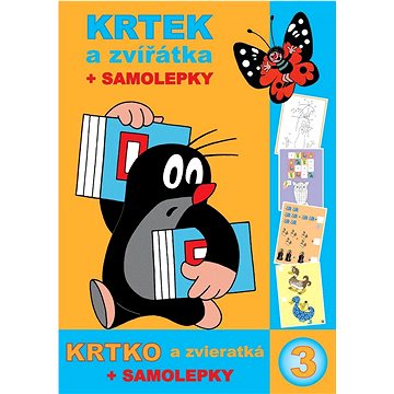 

Krtek a zvířátka počítání, malování, hry + samolepky