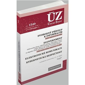 

ÚZ 1540 Svobodný přístup k informacím