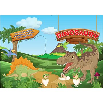 

Dinosaury: Viac než 500 nálepiek, 8 obrázkov na zdobenie, 8 strán maľovaniek