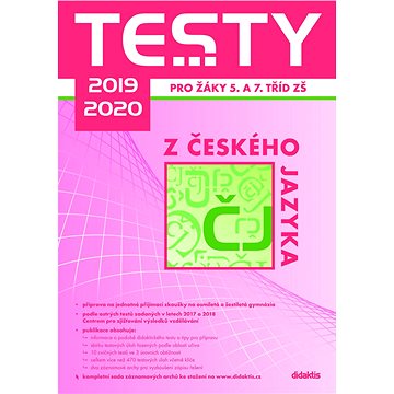 

Testy 2019-2020 z českého jazyka pro žáky 5. a 7. tříd ZŠ