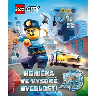 LEGO CITY Honička ve vysoké rychlosti: Osahuje rozkládací 3D kulisy a 2 minifigurky - Kniha