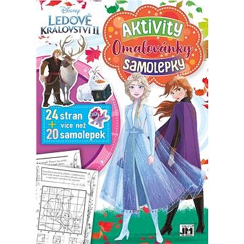 

Cvičebnice Ledové království 2: Aktivity, Omalovánky, samolepky