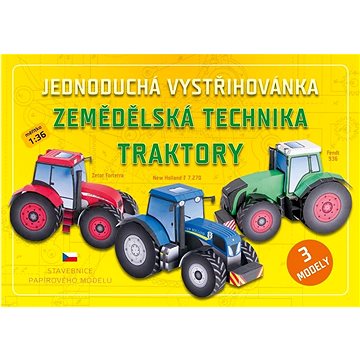 

Jednoduchá vystřihovánka Zemědělská technika Traktory: Stavebnice papírového modelu